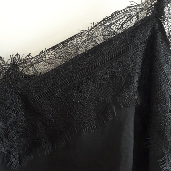 Black Lace Detail Cami Sz XS - Picture 7 of 14